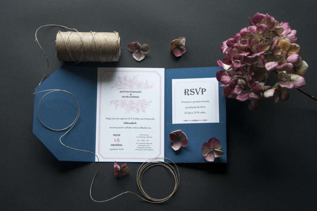 Zaproszenia ślubne - kolekcja Pink Flowers